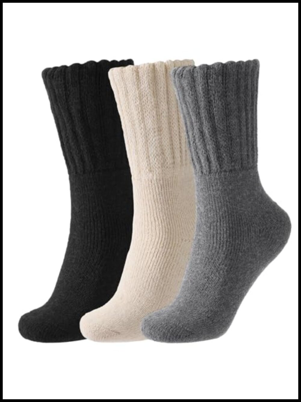Merino Wool Socks Thick Thermal Winter Boot Socks Calf Crew